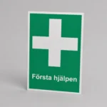 Skylt Första Hjälpen A5 – Dubbelsidig